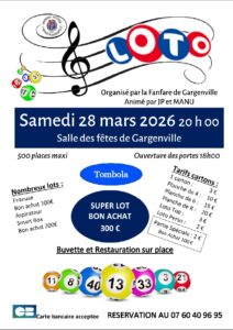 Affiche Loto fanfare 2026