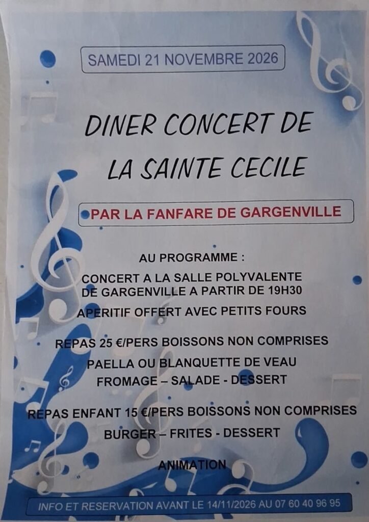 Affiche Sainte Cécile 2026